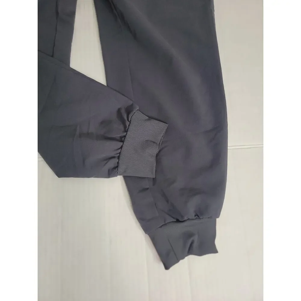 Figs Zamora Gray Joggers with Red Drawstring Sz Large Womens